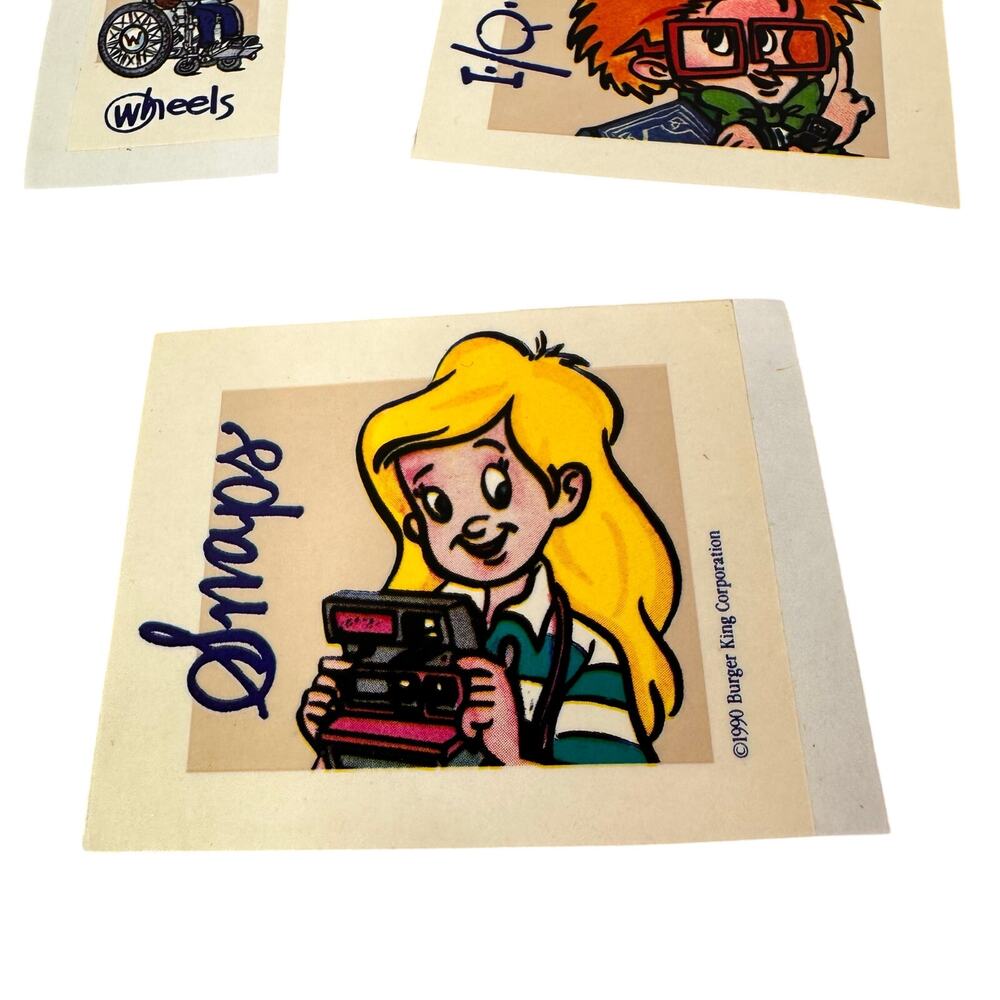 1990 Burger King kids club sticker set NEW vintage - Picture 5 of 5